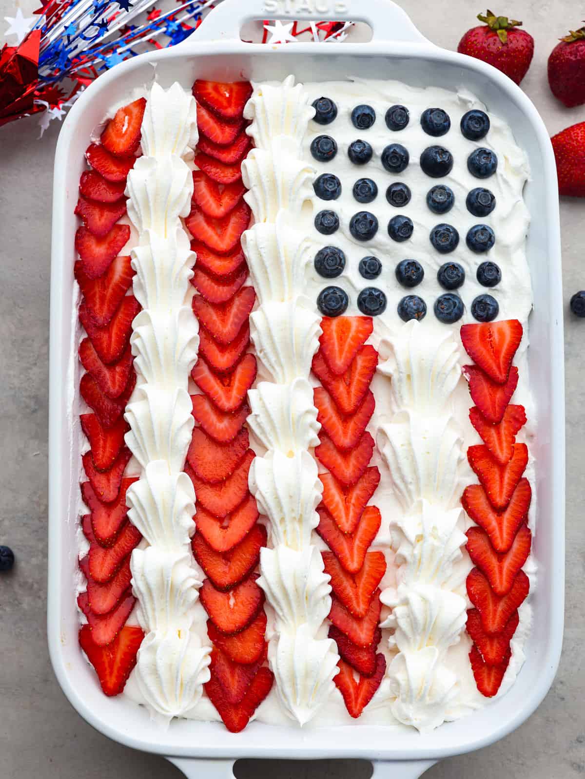 Red White and Blue Cheesecake Salad