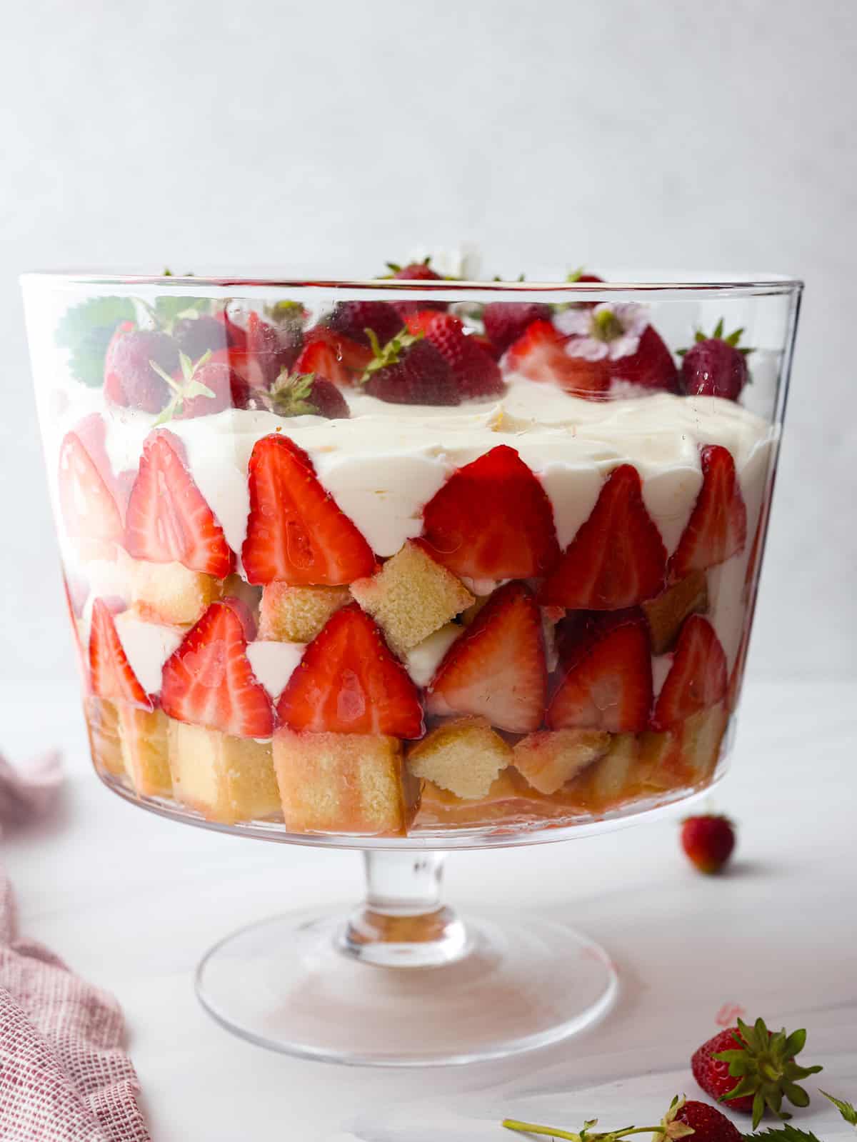 Strawberry Cinnamon Rolls with Lemon Cream Cheese Luster