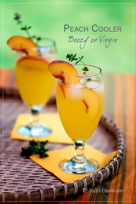 boozy peach coolers 