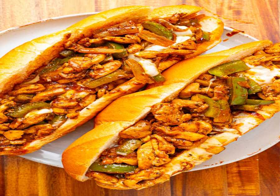 Buffalo Hen Cheesesteak Sandwiches