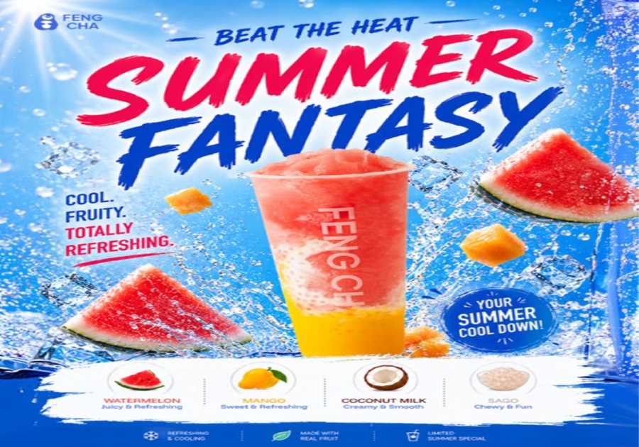 Feng Cha Launches Summer Fantasy, a New Tropical Drink and their Cool Dad Contest to Celebrate the First Days of Summer