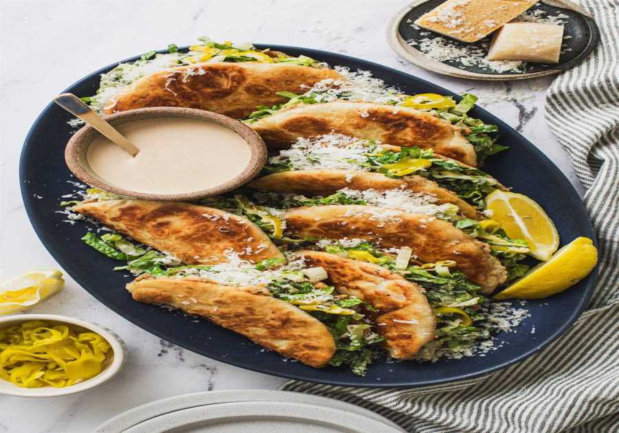 Poultry Caesar Smash Tacos