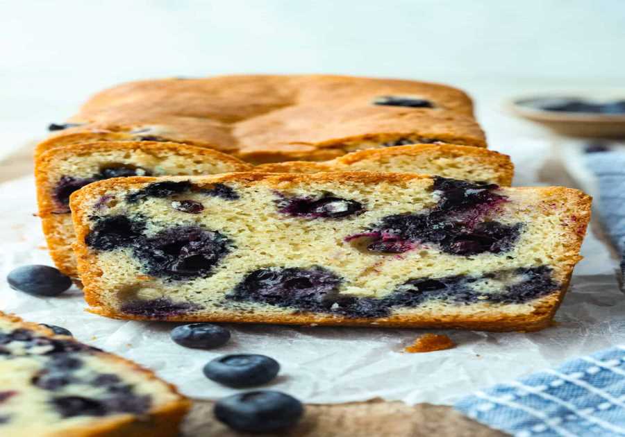 5 Ingredient Blueberry Bread