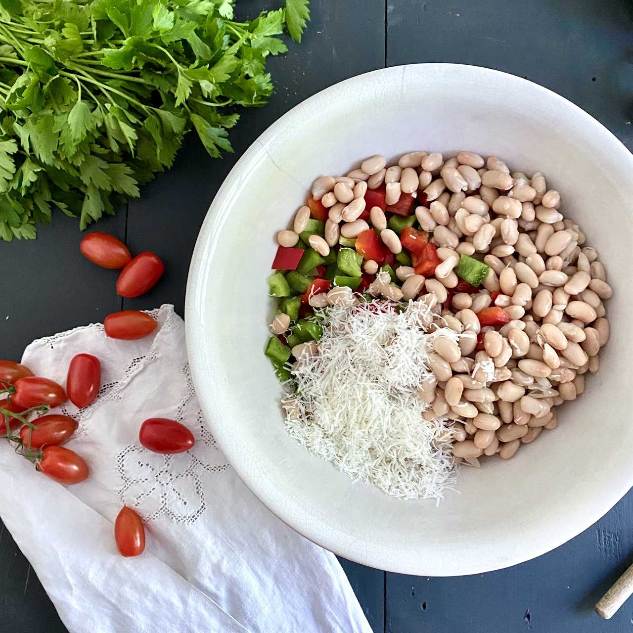 Marinated White Beans: A Cold Vegetarian Summertime Salad Fit for a Holiday Heatwave
