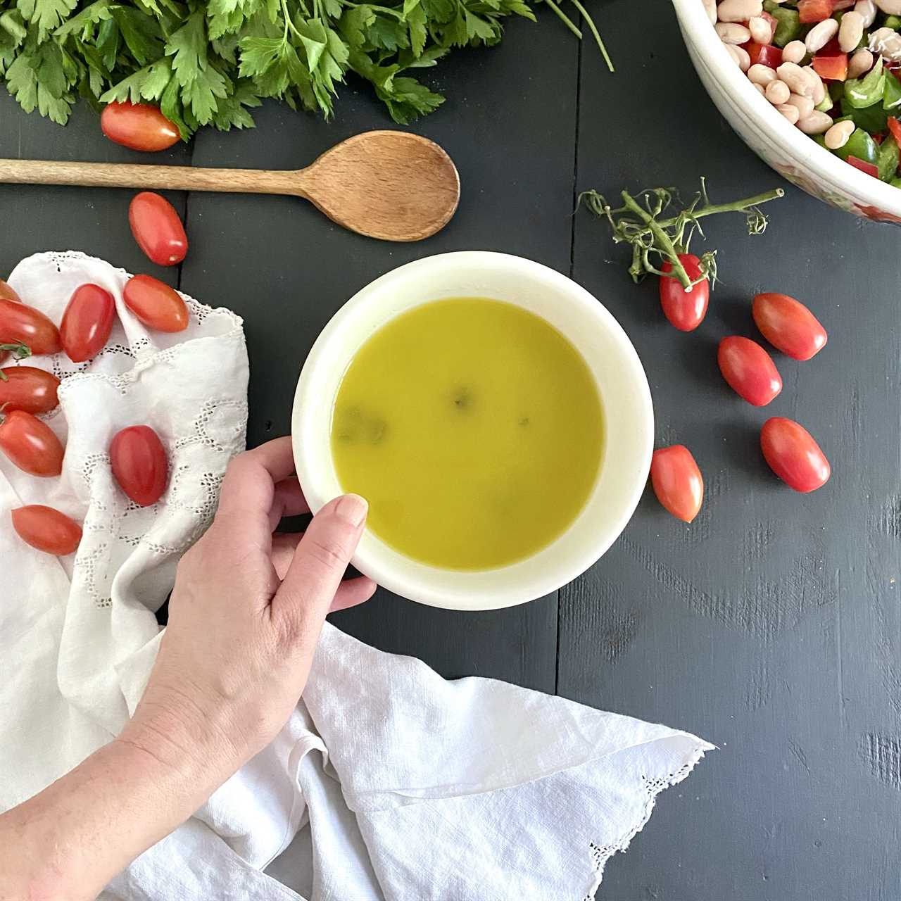 Marinated White Beans: A Cold Vegetarian Summertime Salad Fit for a Holiday Heatwave