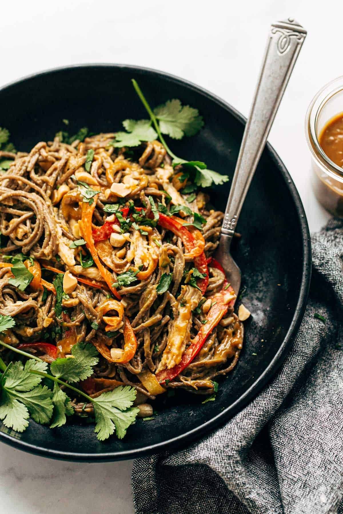 Soba noodle salad.
