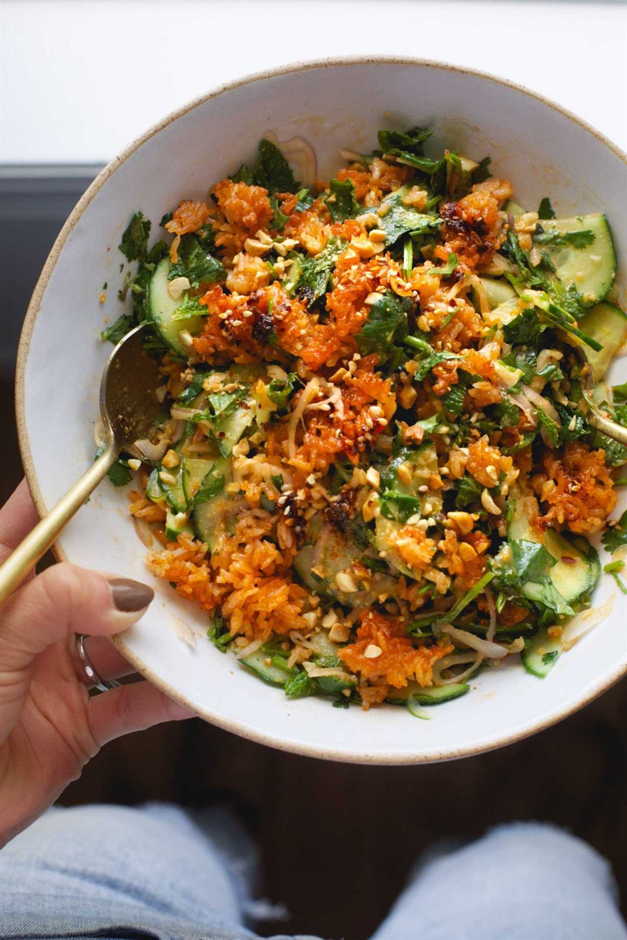 Crispy rice salad.
