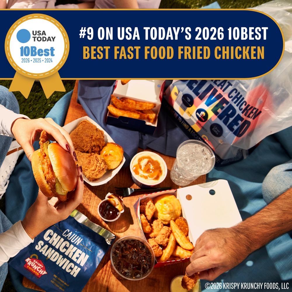Krispy Krunchy Chicken Named on USA TODAY’s 10Best Fried Chicken List for the Third Year Running