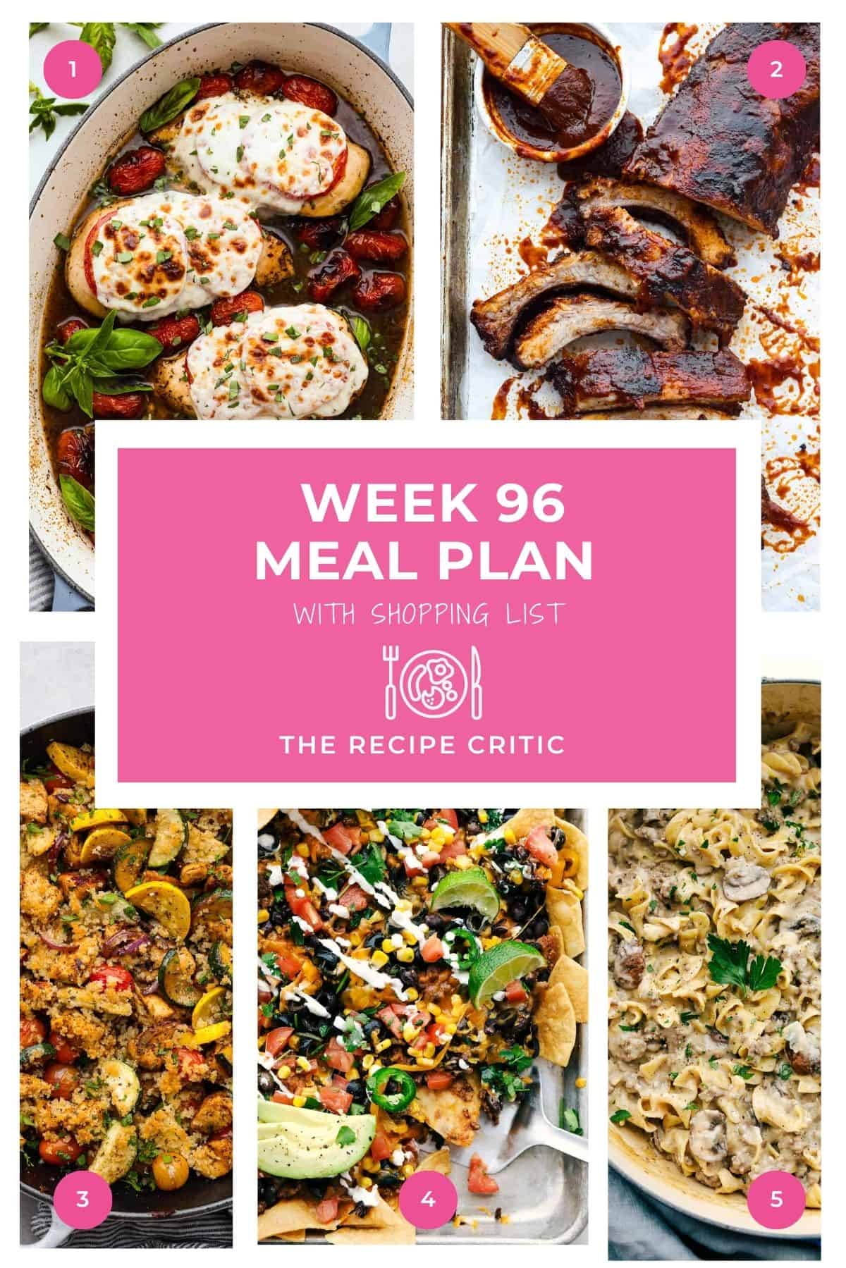 Weekly Meal Plan 96