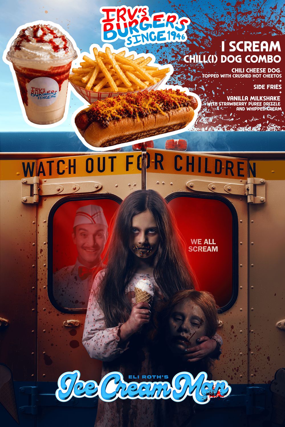 Eli Roth Brings the Chills to Irv's Burgers with 'Ice Cream Man' Partnership Kicking off with I-SCREAM Carnival Pop-Up Experience