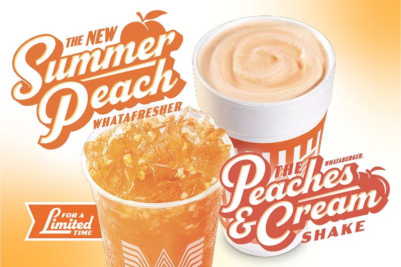 Whataburger Serves Up a Taste of Summer with Two New Peachy Treats