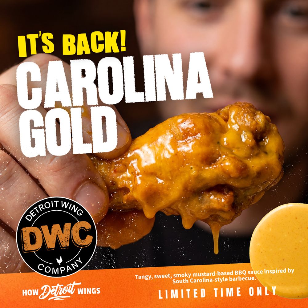 Detroit Wing Company Fires Up Carolina Gold Sauce Summer