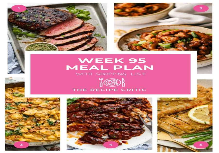 Weekly Dish Plan # 95.