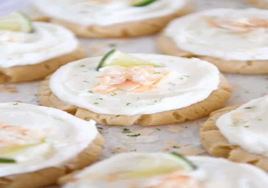 Coconut Lime Swig Sugar Cookies
