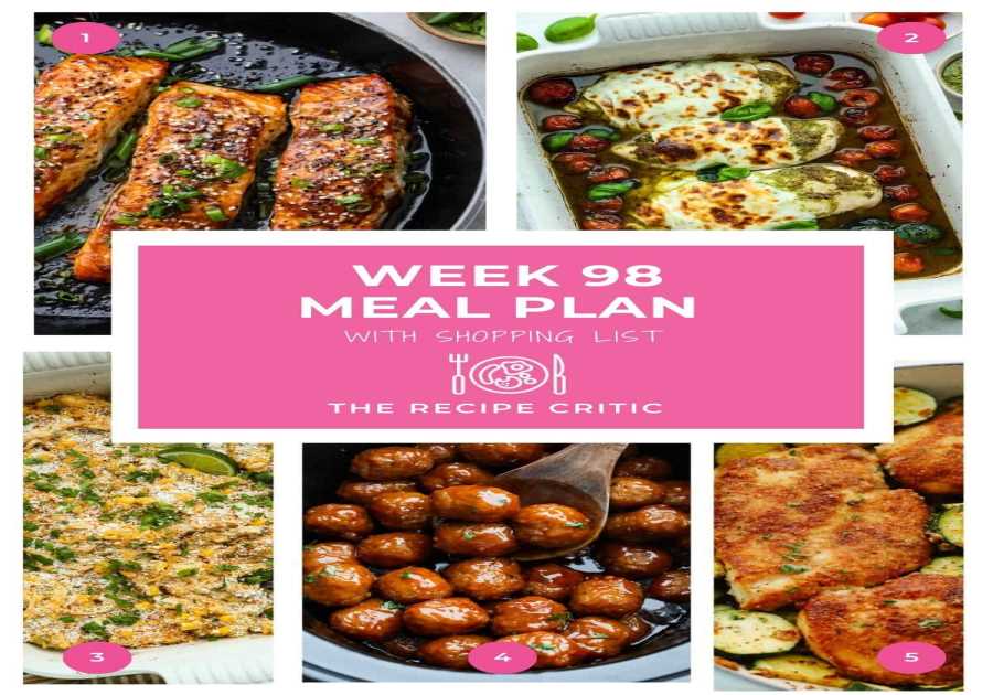 Weekly Dish Plan # 98.