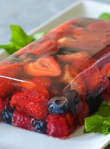 berry terrine on platter