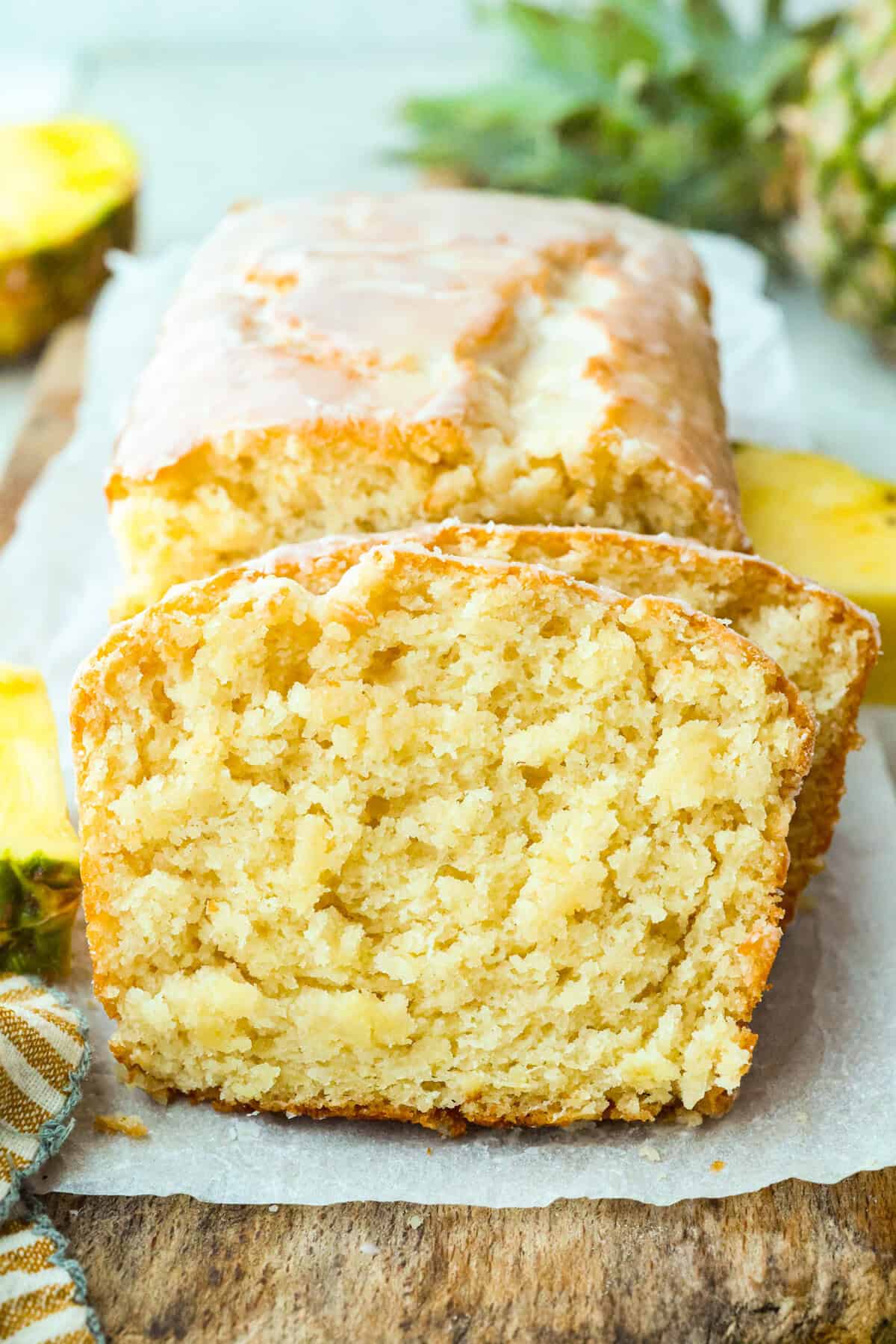 Glazed Peach Bread