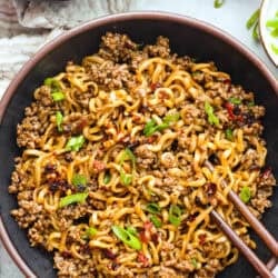 Chili Crisp Beef Ramen Noodles