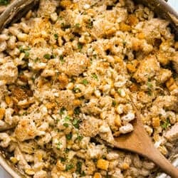 One Pan Hen Caesar Pasta