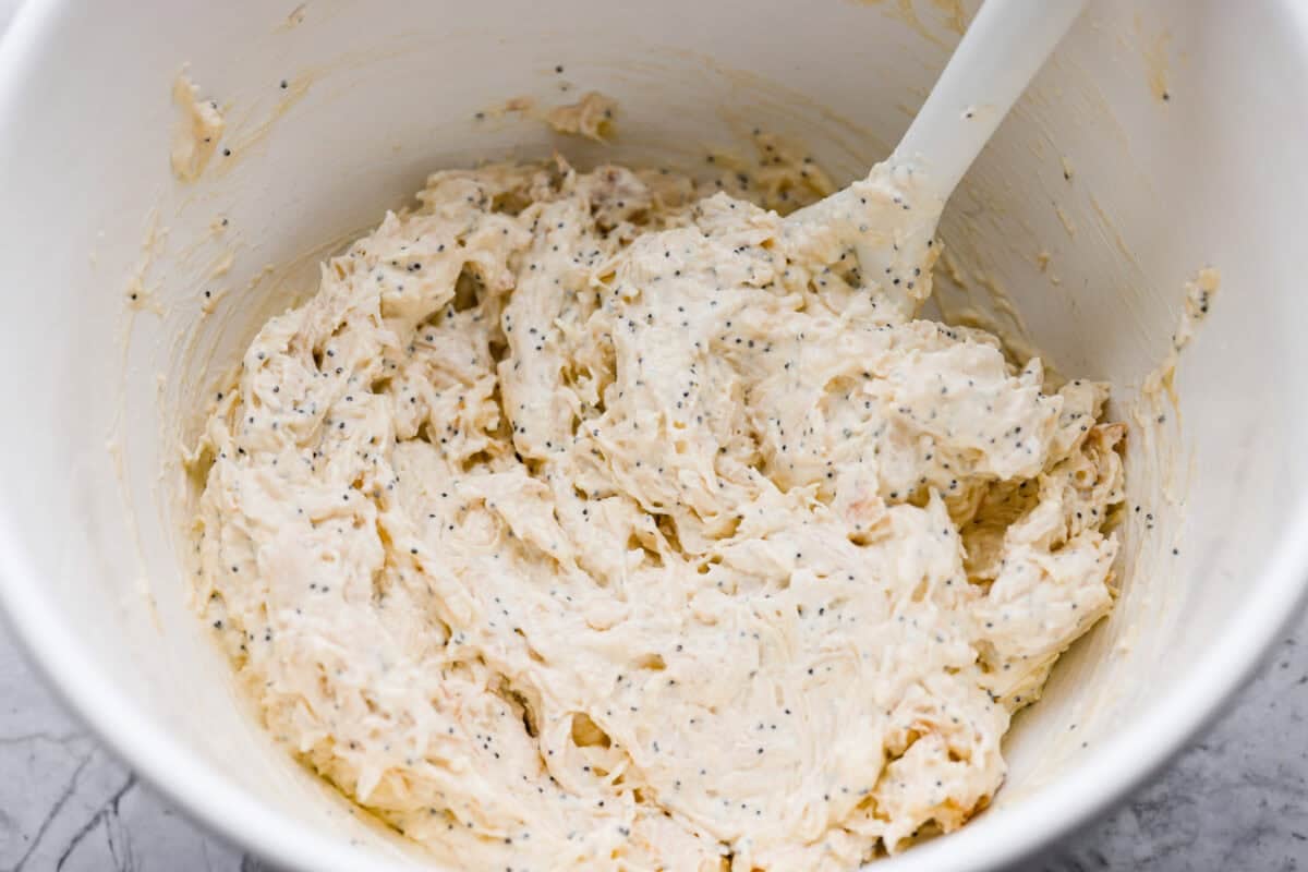Ingredients all mixed together. 