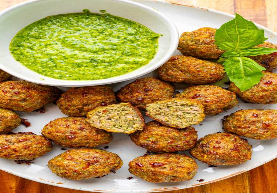 Pesto Chicken Meatballs