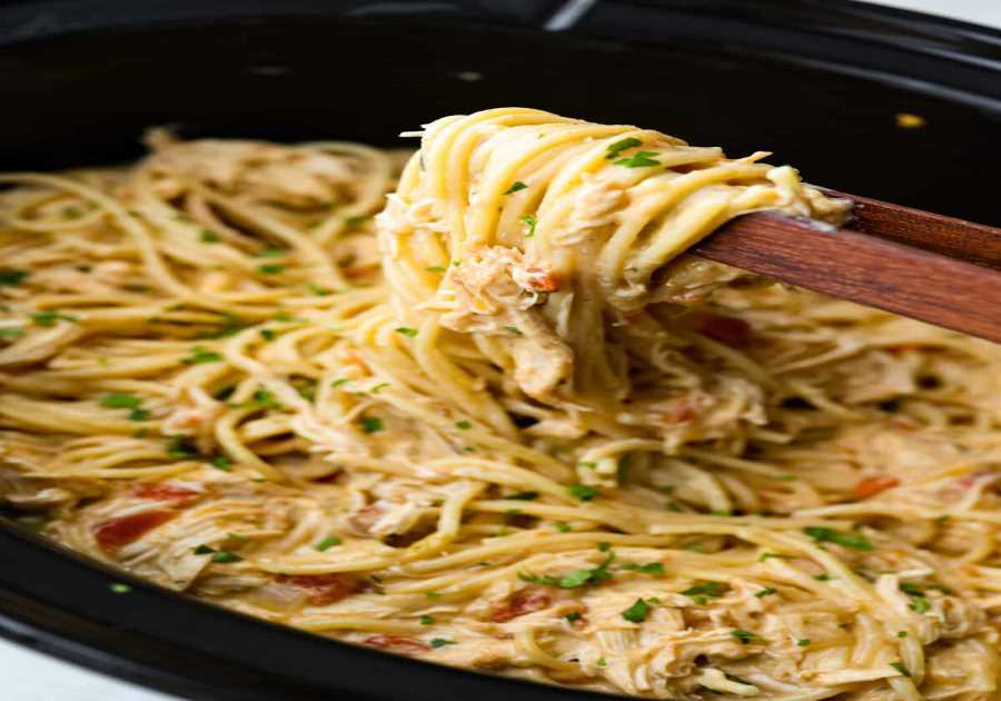 Crockpot Hen Pasta