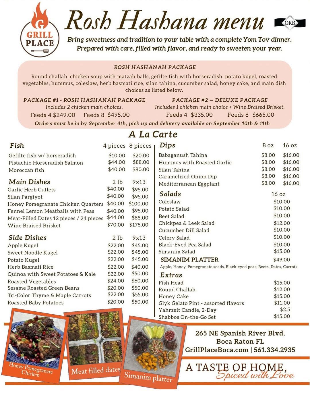 HOLIDAY MENUS & SPECIALS