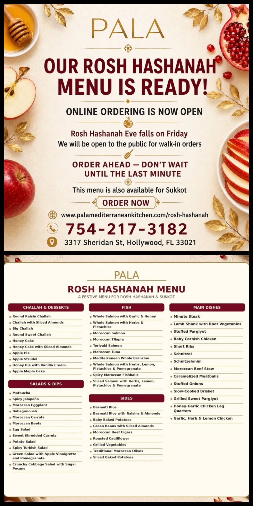 HOLIDAY MENUS & SPECIALS