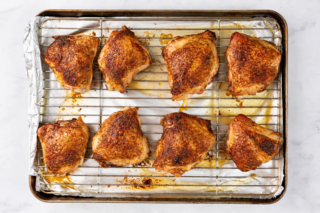 Crispy Baked Chicken Thighs
