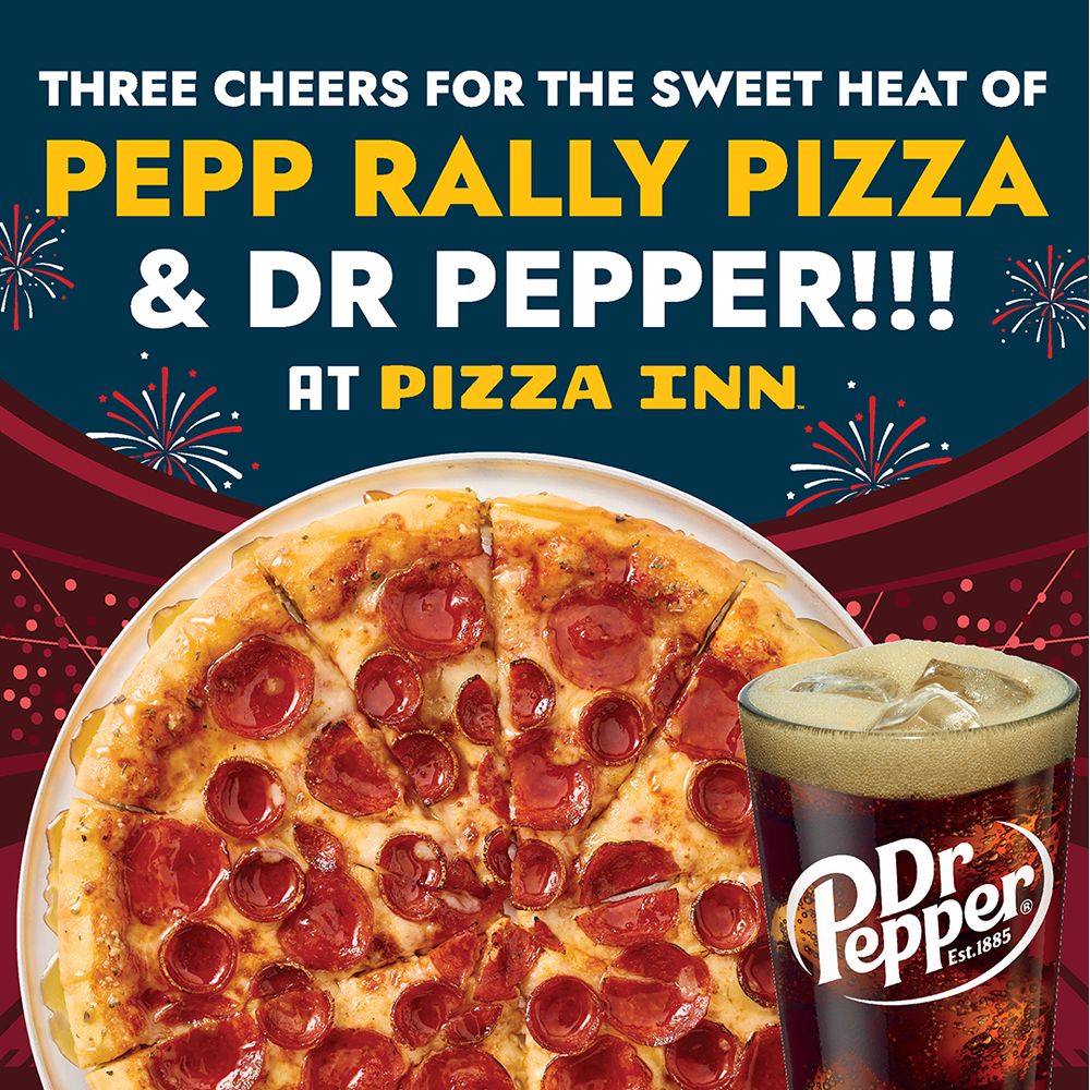 Pizza Inn and Dr Pepper Bring Back the Pepp Rally with SEC Championship Sweepstakes, Sending One Winner to Atlanta