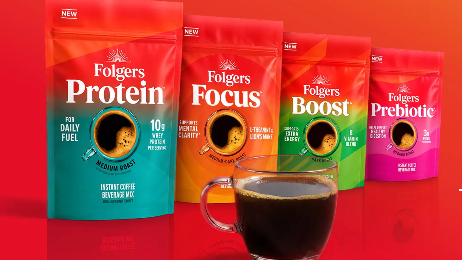 Folgers launches functional coffee line featuring protein, fiber