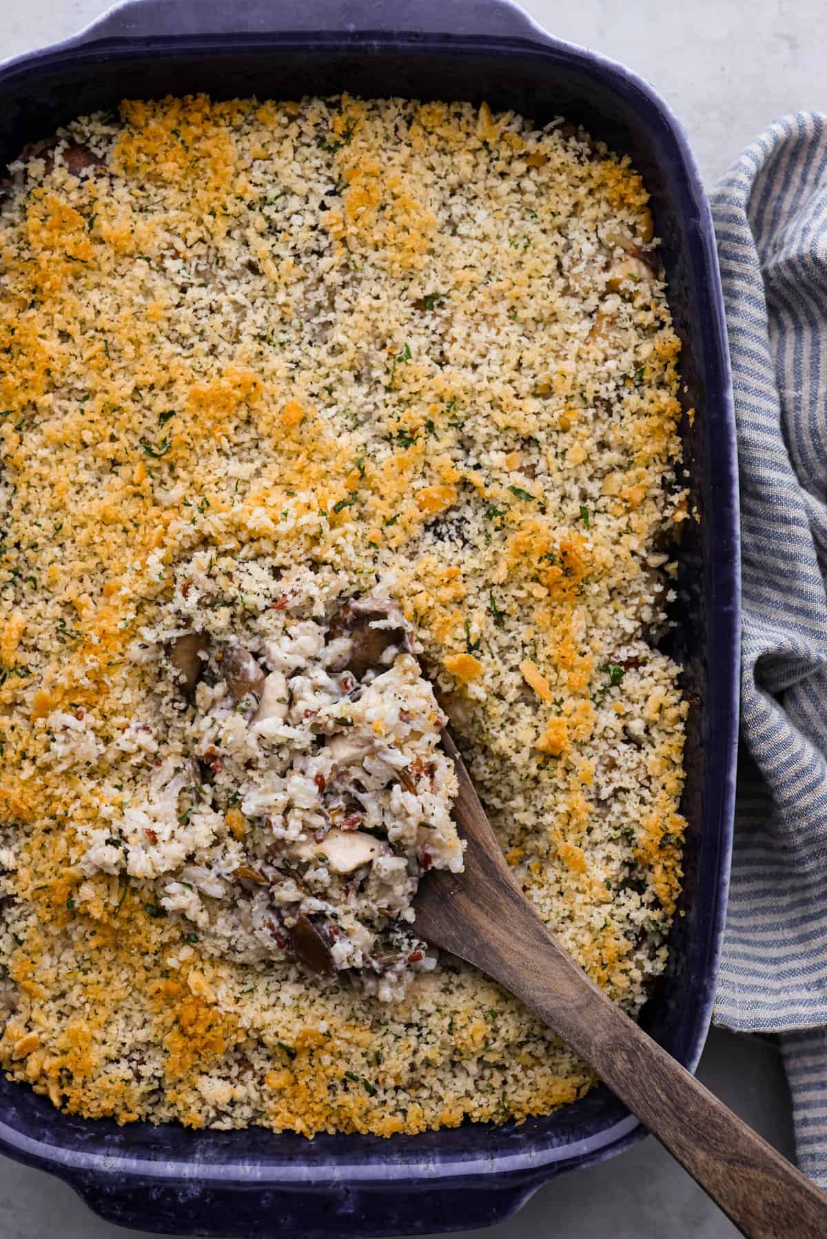 French Onion Hen and Rice Covered Dish