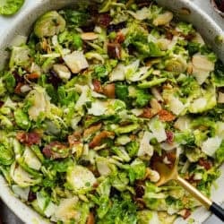 Warm Brussels Sprouts Salad with Bacon