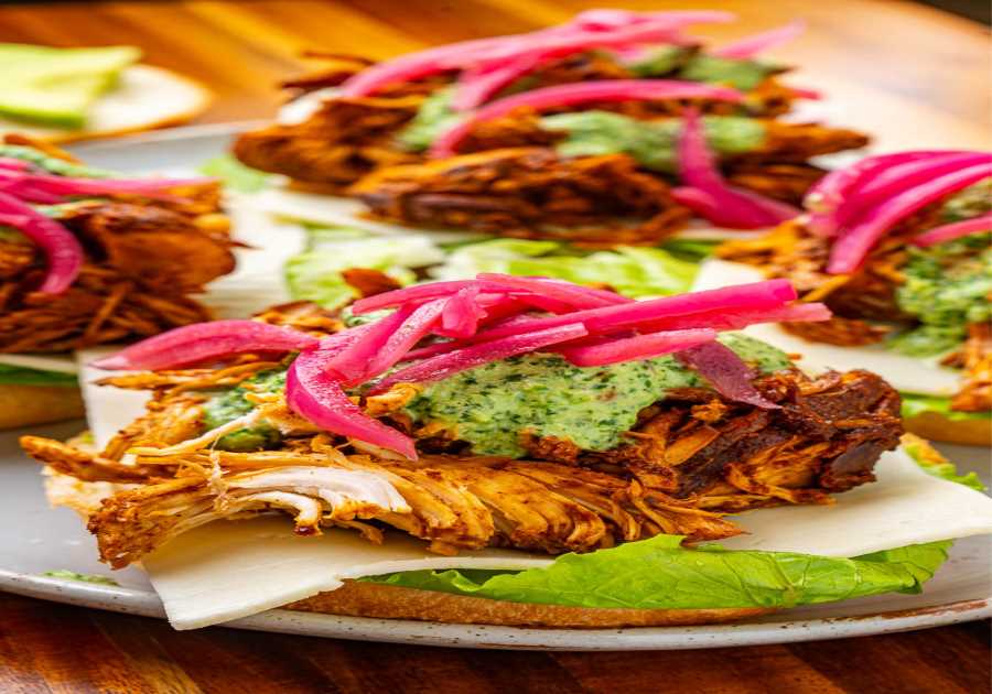 Slow Cooker Peruvian Hen Sandwiches