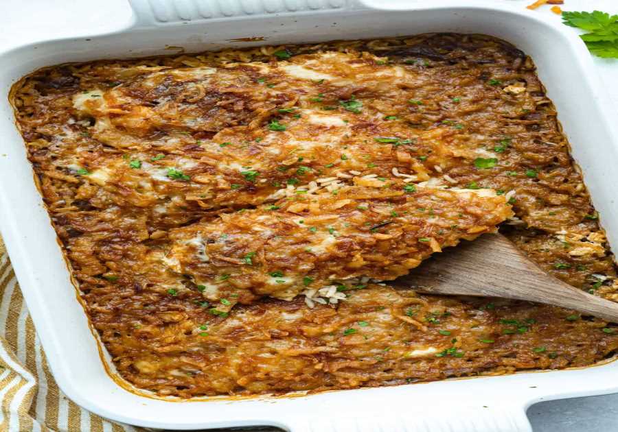 French Onion Chicken and Rice Covered Dish