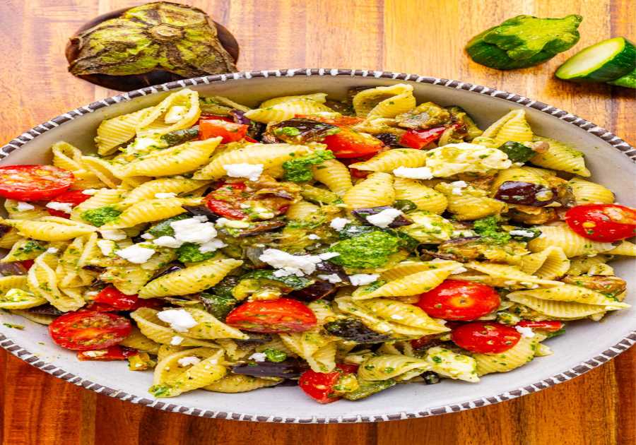 Roasted Vegetable Ratatouille Pasta Salad