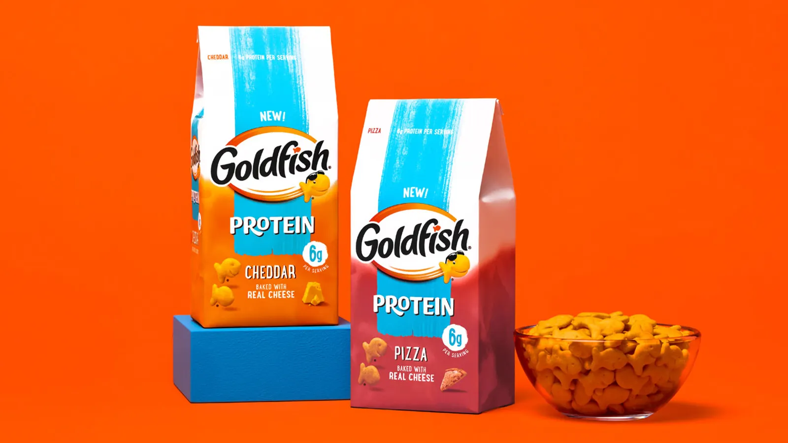 Goldfish dives into protein with new cracker