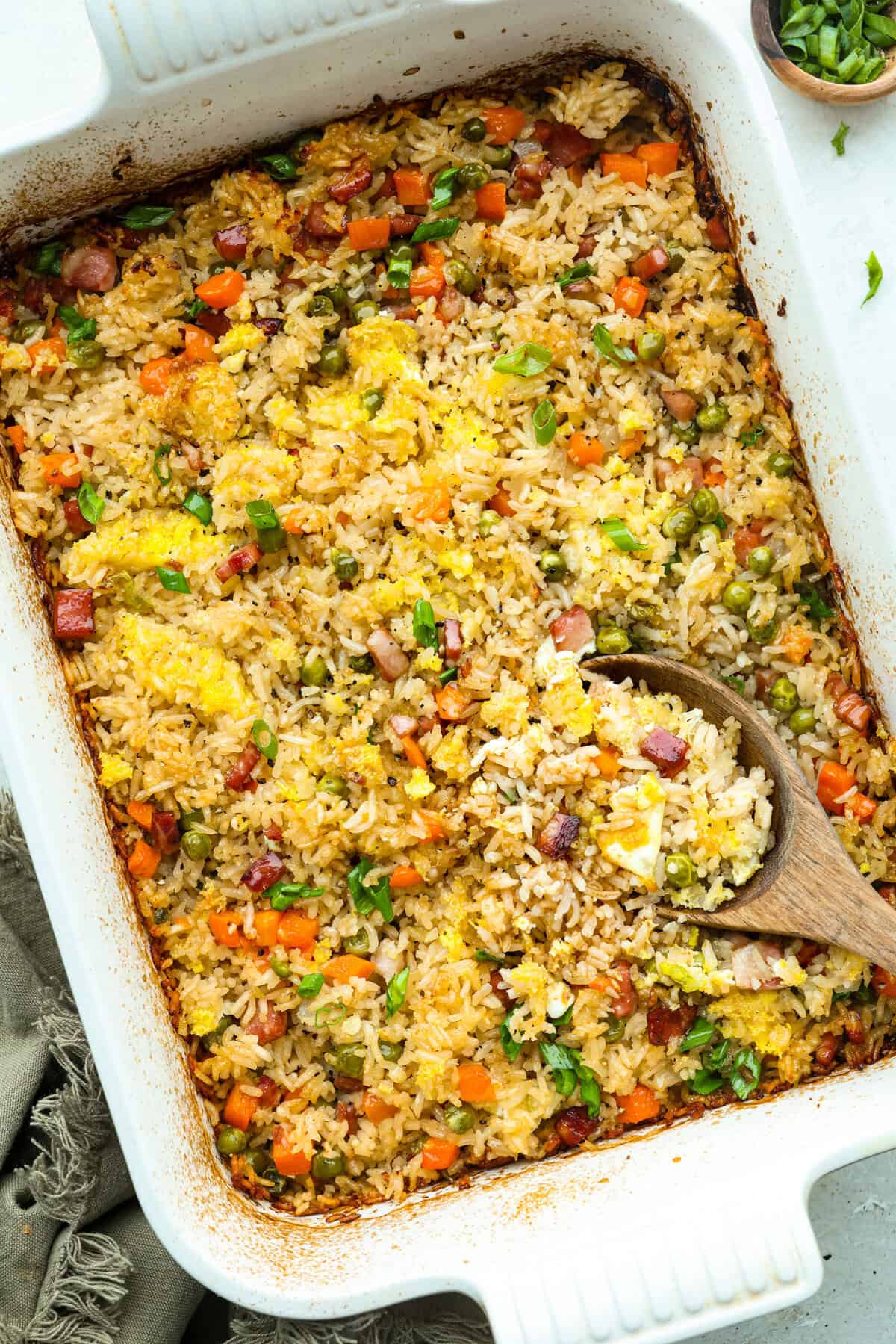 Potsticker and Rice Bake