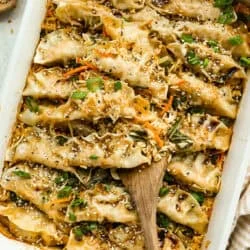 Potsticker and Rice Bake