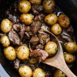 Slow Stove Steak and Potatoes