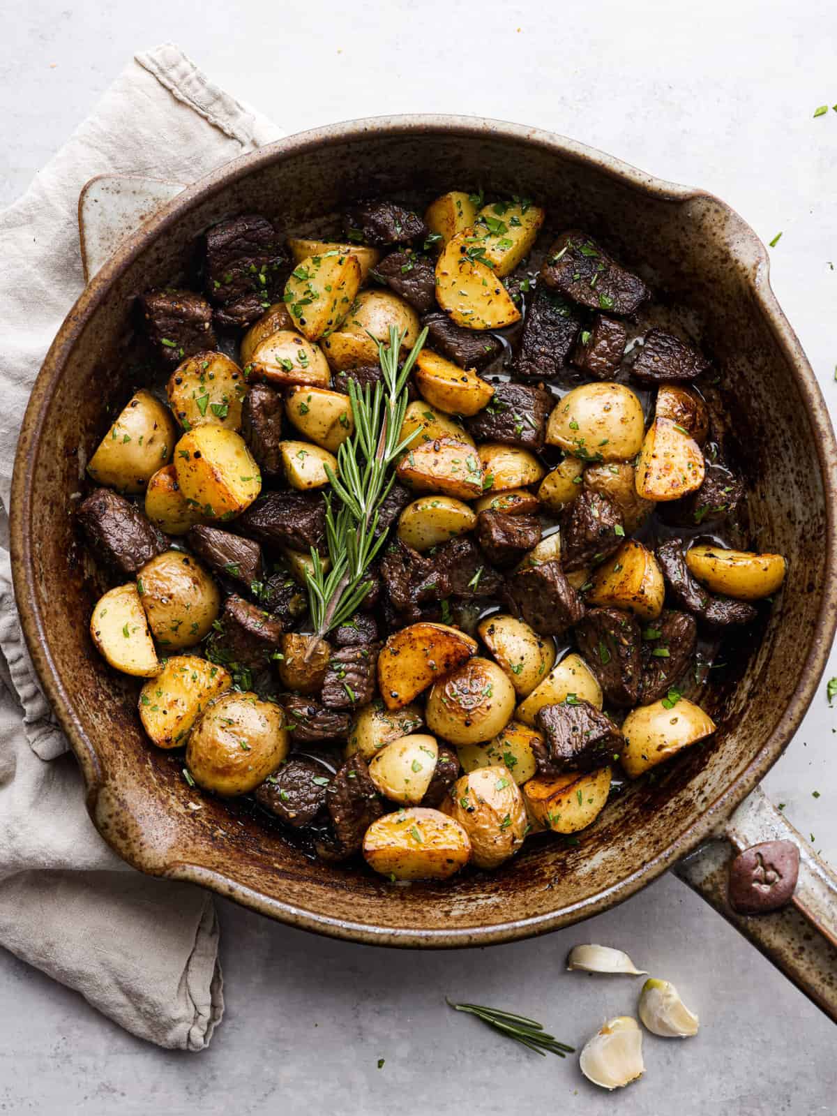 Slow Stove Steak and Potatoes