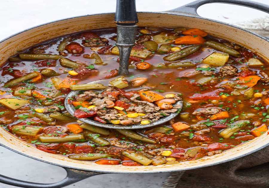 Cowboy Burger Soup