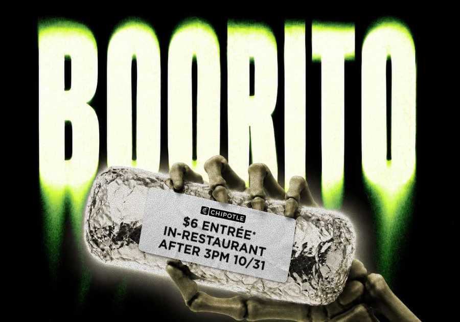 Boorito Returns: Chipotle To Offer $6 Entrees on Halloween 2026