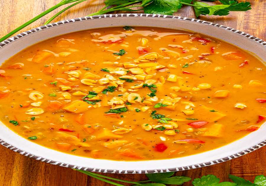 Sugary Food Potato and Peanut Soup
